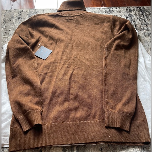 Select + Trend Brown TURTLE NECK SWEATER in size M - Picture 5 of 5